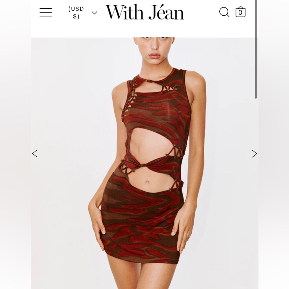 With Jean Ophelia Mini Dress NWT